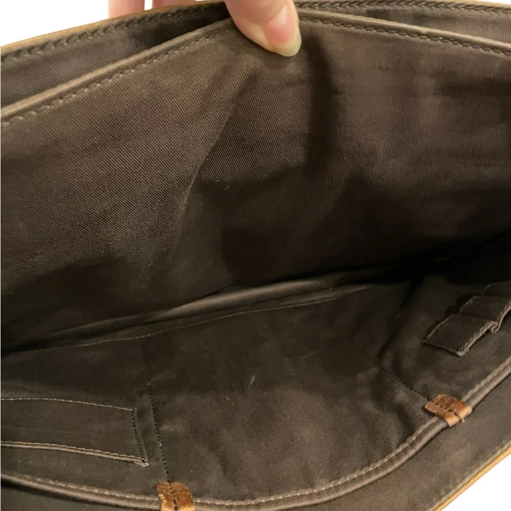 Fossil Vintage Weekender Large Distressed Brown Leather Satchel Bag‎ Travel